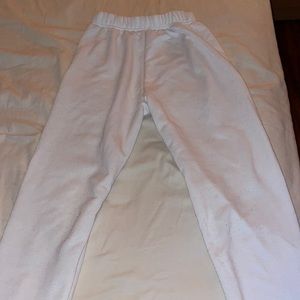 Boohoo size small sweats color white
